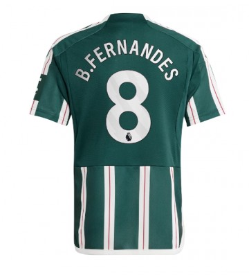 Manchester United Bruno Fernandes #8 Udebanetrøje 2023-24 Kort ærmer